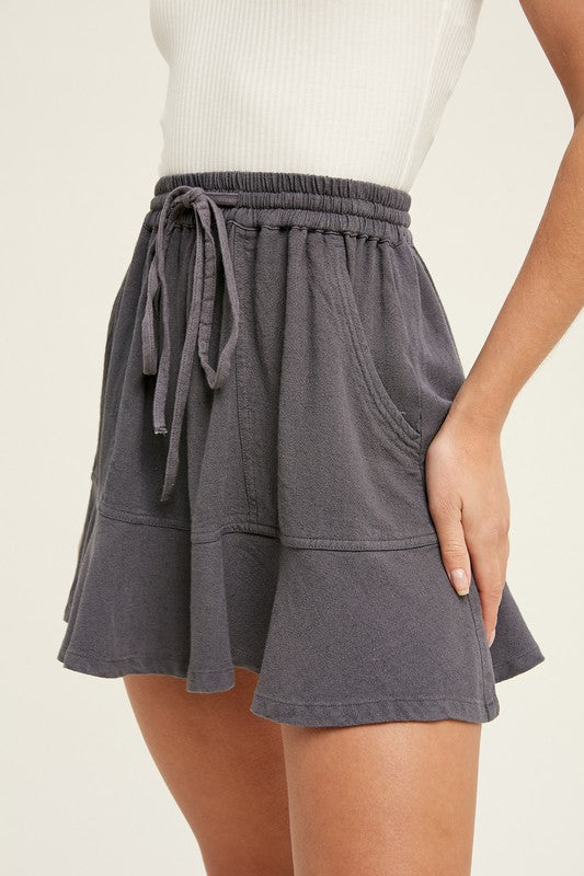 Hello Beautiful Skirt - Charcoal